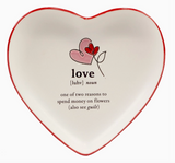 Heart Shaped Tid Bit W/Sayings