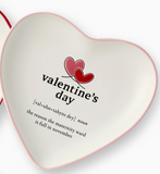 Heart Shaped Tid Bit W/Sayings