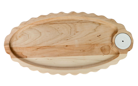 Nora Fleming Scalloped Anniversary Tray - Maple