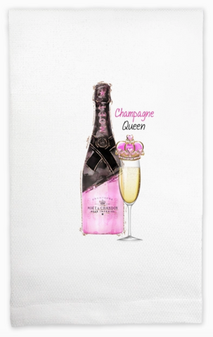 "Champagne Queen" Flour Sack Towel