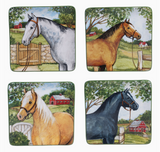 Clover Farm Horse Salad Plate (4 variants)
