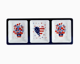 Stars & Stripes Melamine 3-Section