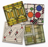 Cork Backed Absorbent Coasters 4 Pack (Multiple Styles)
