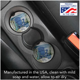 "By the Sea Chair" Absorbent Stone Car Coaster