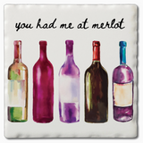 Single Absorbent Stone Tumbled Tile Coaster (Multiple Styles)
