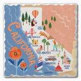 Single Absorbent Stone Tumbled Tile Coaster (Multiple Styles)