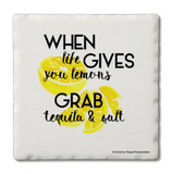 Single Absorbent Stone Tumbled Tile Coaster (Multiple Styles)