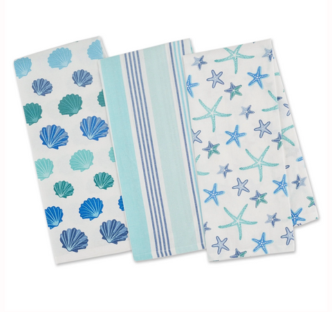 Beach Comber Dishtowel Set Of 3