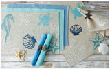 Seashore Embroidered Table Runner