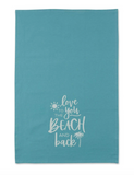 Beach Happy Place Flour Sack Dishtowel (4 Styles)