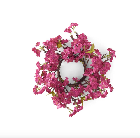 14 Inch Cherry Blossom Candle Ring (2 Variants)