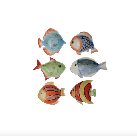 Hand-Painted Fish Dish, 6 Styles