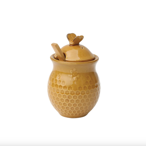 Honey Jar with Honey Dipper