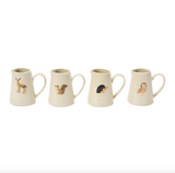 Hand-Painted Creamer with Forest Animal (4 Styles)