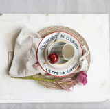 Hand-Painted Hotel Restaurant Plate (12 Styles)