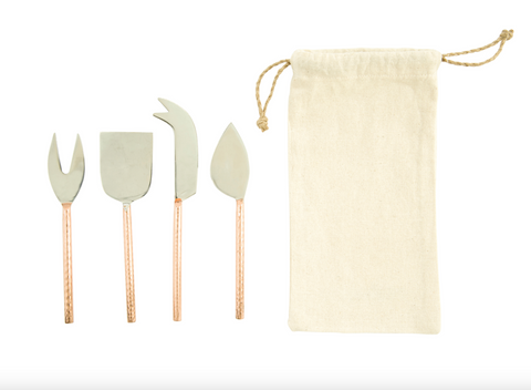Stainless Steel Cheese Servers (Set of 4)