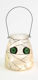 5.9"H B/O Lighted Glass Lantern