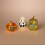 6.7" Lighted Halloween Pumpkin (3 Variants)