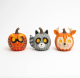 8.4" Lighted Resin Pumpkin