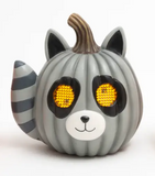 8.4" Lighted Resin Pumpkin