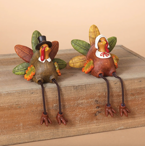 6.5" Harvest Turkey Shelf Sitter (2 Variants)