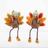 4.13" Resin Harvest Turkey Football Player