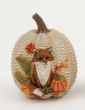 6.6" Harvest Pumpkin w/ Animal (3 Variants)