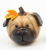 4.5" Resin Harvest Pumpkin Dog (3 Variants)