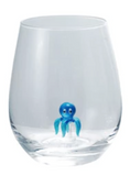 Wine Glass w Hand-Blown Figure (8 Styles)