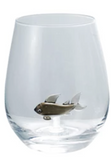 Wine Glass w Hand-Blown Figure (8 Styles)