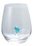 Wine Glass w Hand-Blown Figure (8 Styles)