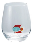 Wine Glass w Hand-Blown Figure (8 Styles)