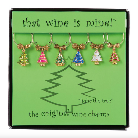 Holiday Tree Wine Charms