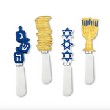Set of 4 Holiday Cheese Spreaders (Multiple Styles)
