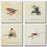 Cork Backed Absorbent Coasters 4 Pack (Multiple Styles)