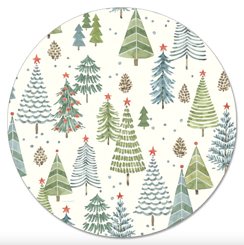 "Jolly Trees" Lazy Susan Turntable