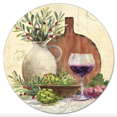 "Rustic Wine" Lazy Susan Turntable