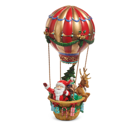 17" Santa in Hot Air Balloon