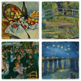 Cork Backed Absorbent Coasters 4 Pack (Multiple Styles)