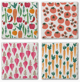 Cork Backed Absorbent Coasters 4 Pack (Multiple Styles)