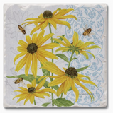 Single Absorbent Stone Tumbled Tile Coaster (Multiple Styles)