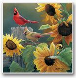 Single Absorbent Stone Tumbled Tile Coaster (Multiple Styles)