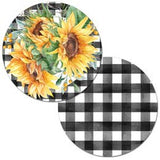 Plastic Reversible Round Placemats (Multiple Styles)