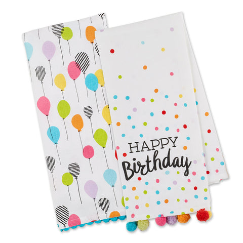 Birthday Party Dishtowel Set of 2