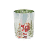 Snowy Trees Glass Container