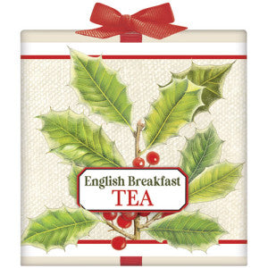 Christmas Natural Tea Bags in Wooden Tin (2 Styles)