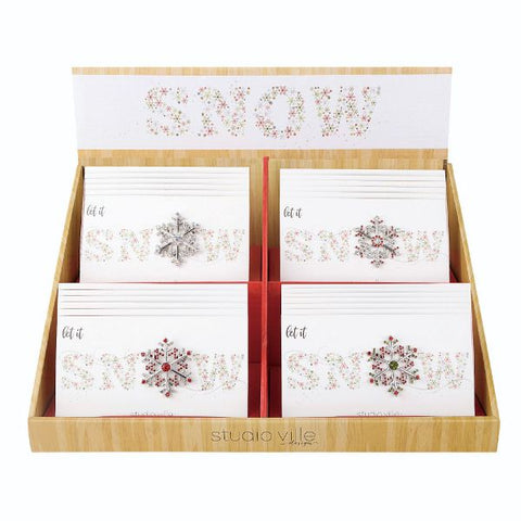 Snowflake Glitz Pins