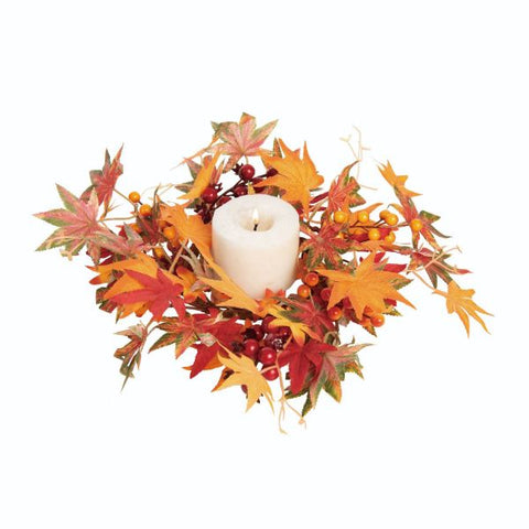 Fall Leaves Candle Ring