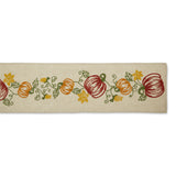 Pumpkin Vine Embellished Table Runner