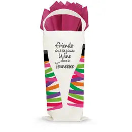 "Friends Don't Let Friends Wine" Gift/Wine Tote Bag